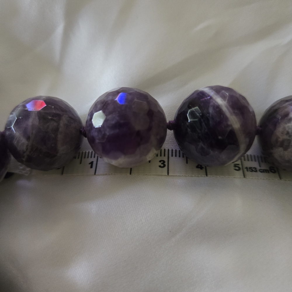 Chevron Amethyst Necklace - Picture 7 of 8